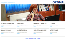 Tablet Screenshot of optimal.net.pl