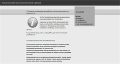 Desktop Screenshot of pozycjonowanie.optimal.net.pl