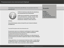 Tablet Screenshot of pozycjonowanie.optimal.net.pl